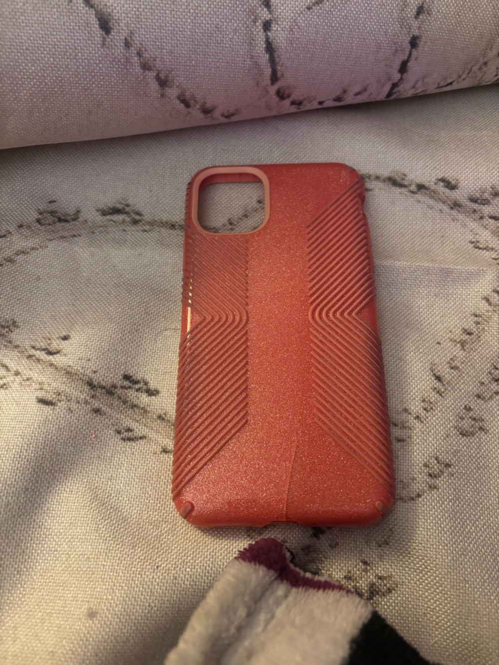 Glitter Protective Phone Case - Rose Red